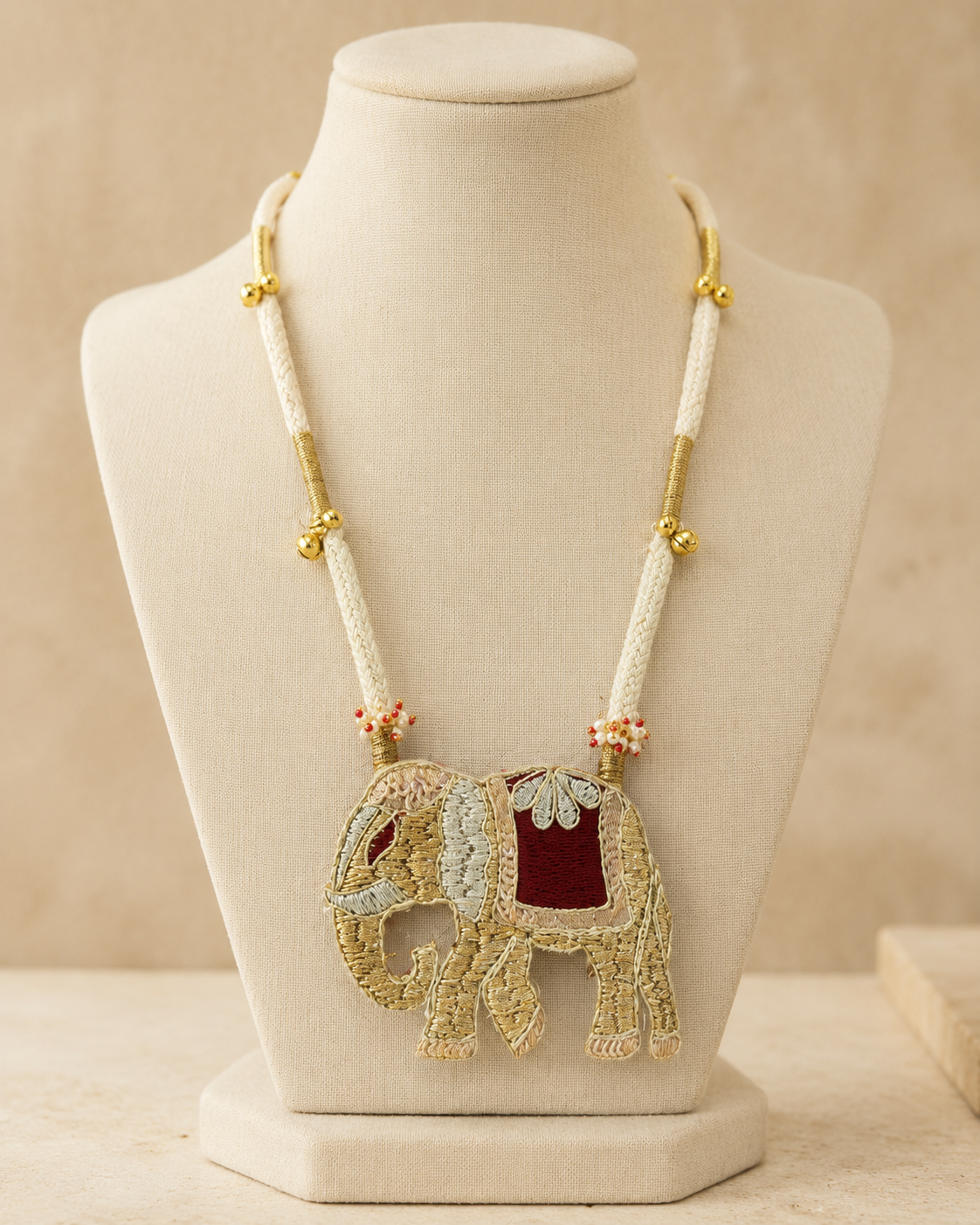 Elephant Jute Necklace