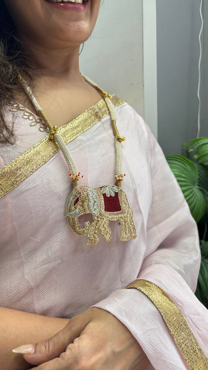 Elephant Jute Necklace